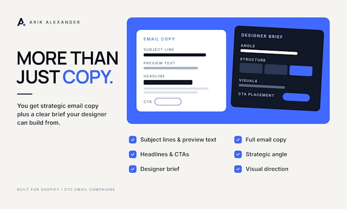 write klaviyo email campaigns for ecommerce brands