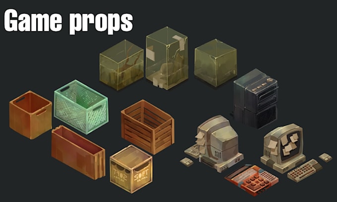 props and 2d game assets for your indie game