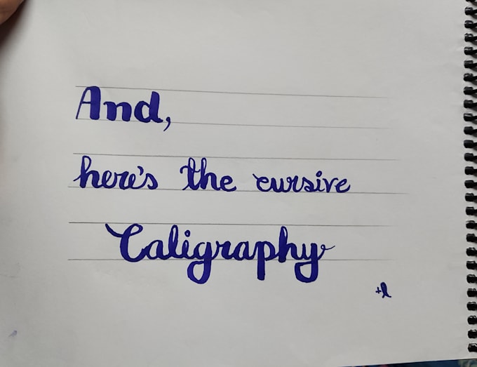 write english calligraphy titles and cursive quotes
