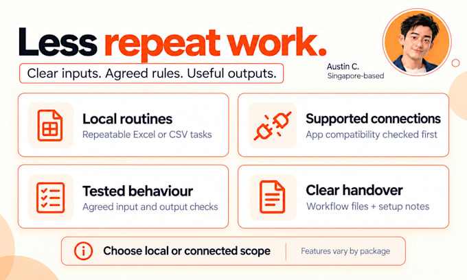 automate spreadsheet updates and repetitive business admin