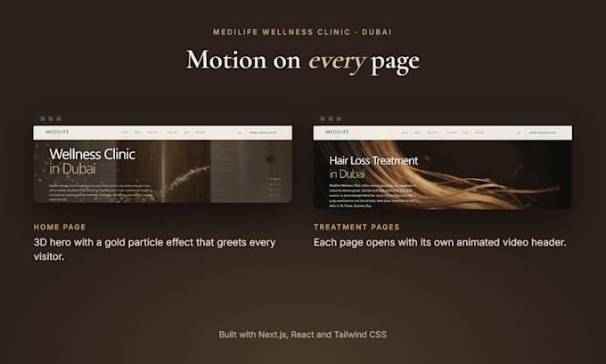 create a 3d animated website in next js