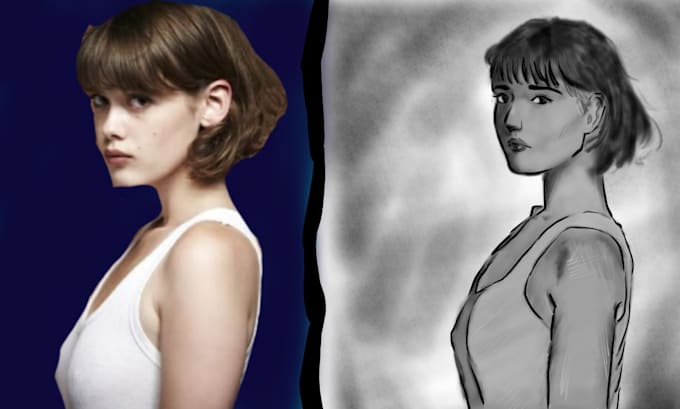 do a unique stylized custom portrait for you