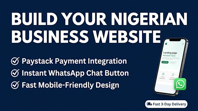 design a high converting website for your nigerian business with paystack
