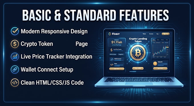 develop a professional crypto web app and dashboard