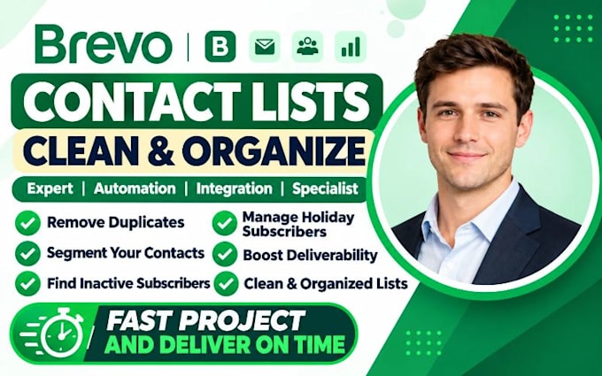 clean brevo contact list remove duplicate segment inactive holiday subscribers