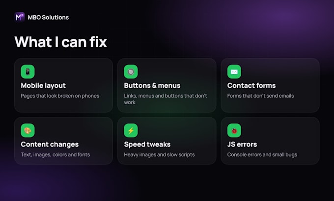 fix HTML, CSS, javascript bugs and responsive website issues in 24 hours