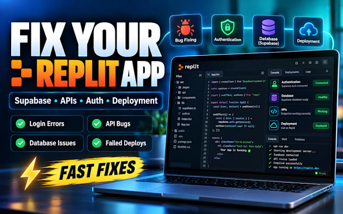 fix replit supabase auth replit api error migrate replit to wordpress replit app