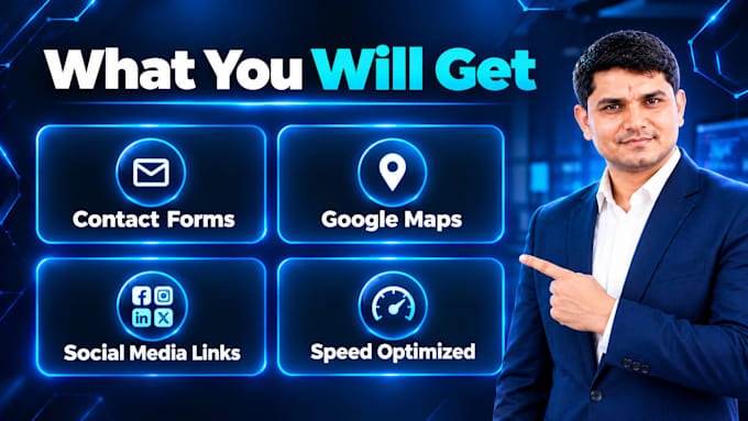 build a professional static or dynamic website for your small business