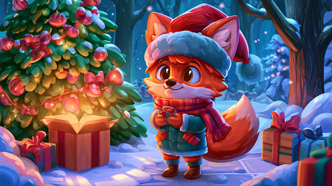 make unique christmas character illustrations