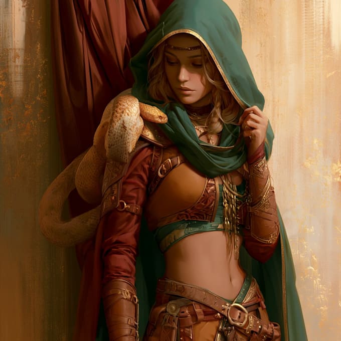 draw anime style fantasy characters and heroes