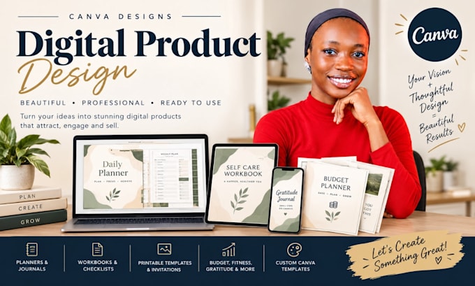 etsy digital products, digital planner, etsy listing and hyperlink
