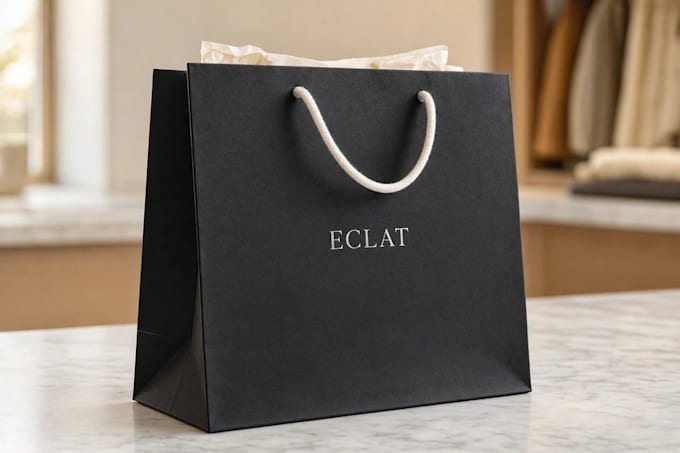 create premium shopping bag packaging design