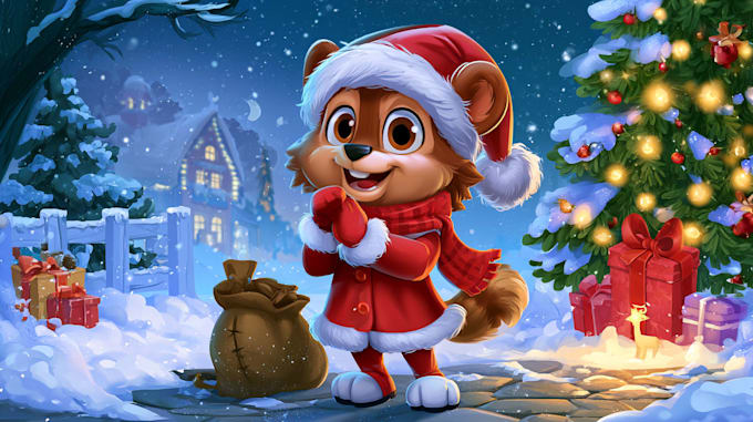 make charming christmas character illustrations for holiday projects