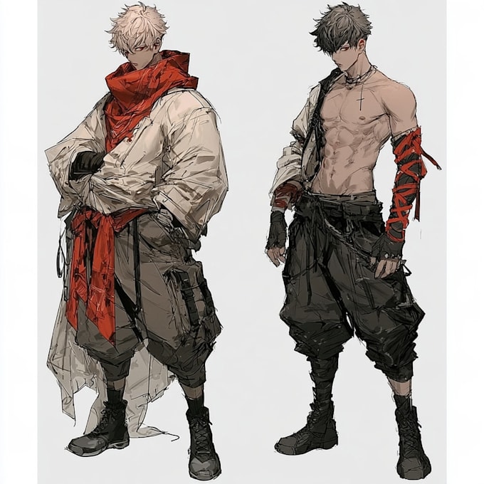 create anime character sheet