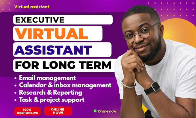 executive virtual assistant, general VA personal assistant, social media manager