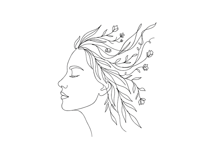 draw custom black and white line art illustration