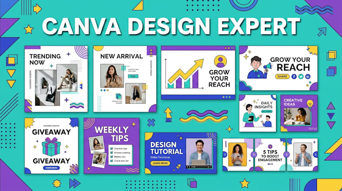 design custom canva graphics and social posts