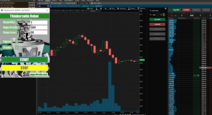 develop futures trading bots for tradovate ninjatrader and topstep