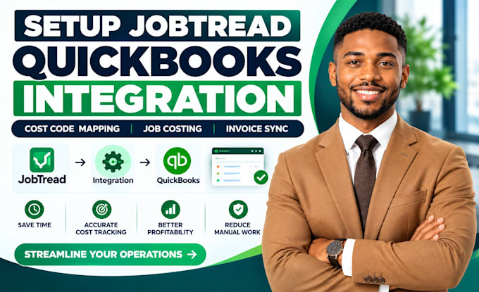 setup jobtread quickbooks integration cost code mapping job costing invoice sync