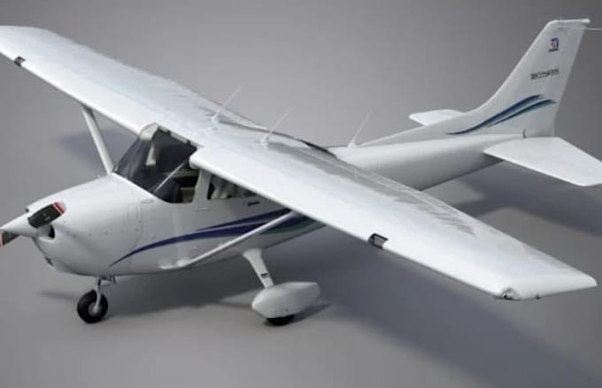 aircraft 3d model, airplane 3d model, cessna 3d model, aviation 3d design