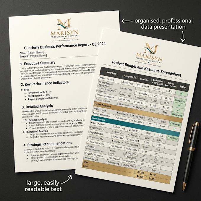 professional CV, admin, and business support