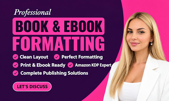 book formatting for print book and ebook