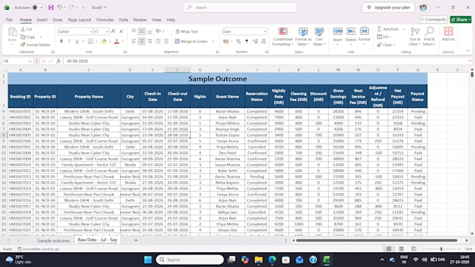 clean, format, merge and split data
