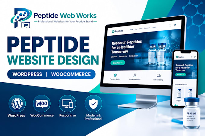 professional peptide websites built for trust, performance and growth