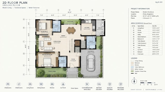 do architectural 2d autocad floor plan, permit drawing, 3d interior rendering