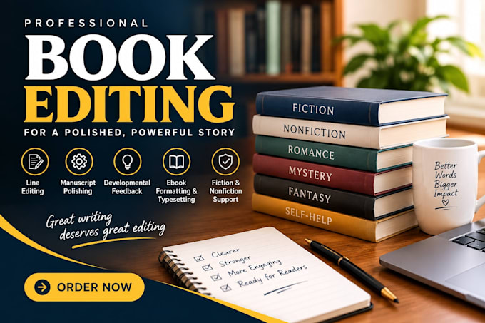 edit and line edit your book manuscript