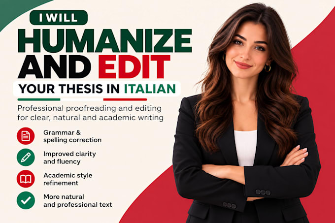 humanize and edit your thesis in italian
