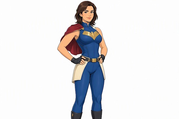 superhero character for comics
