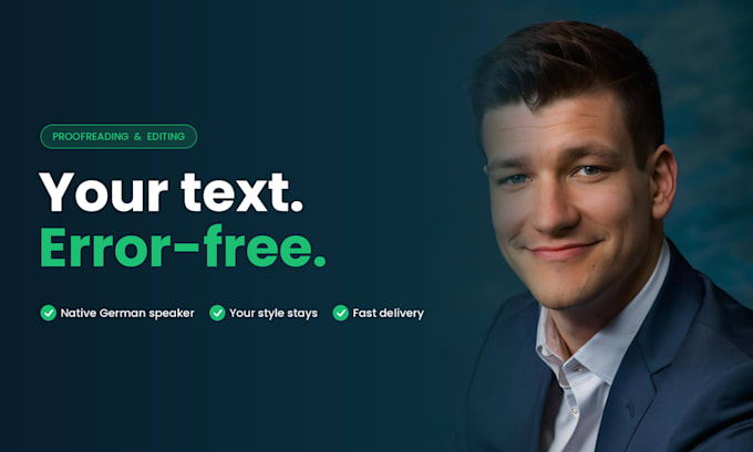 proofread your german text for errors and edit it