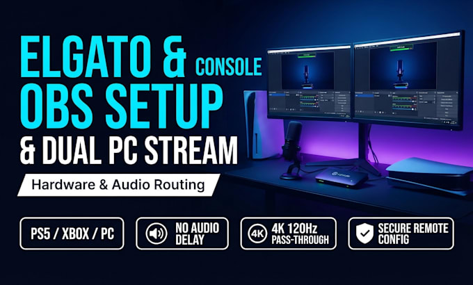 design and setup custom obs overlays, alerts, and screens