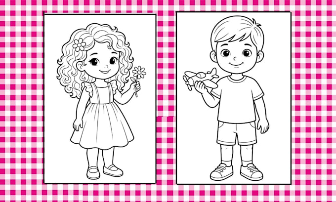 create custom coloring pages for kids and children