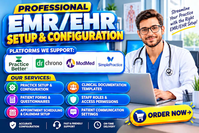 setup and customize practice better drchrono emr modmed emr simplepractice ehr