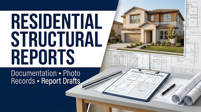 prepare residential structural assessment reports and documentation