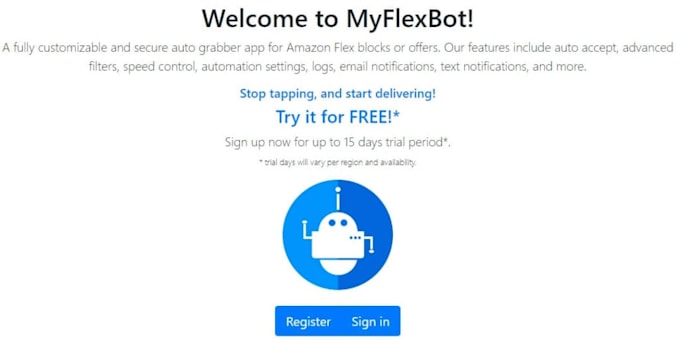 create doordash auto grabber bot instacart batch bot amazon flex bot uber bot