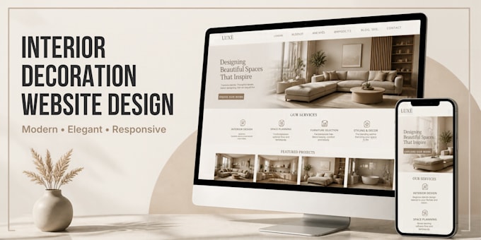 design an interior decoration and interior design website