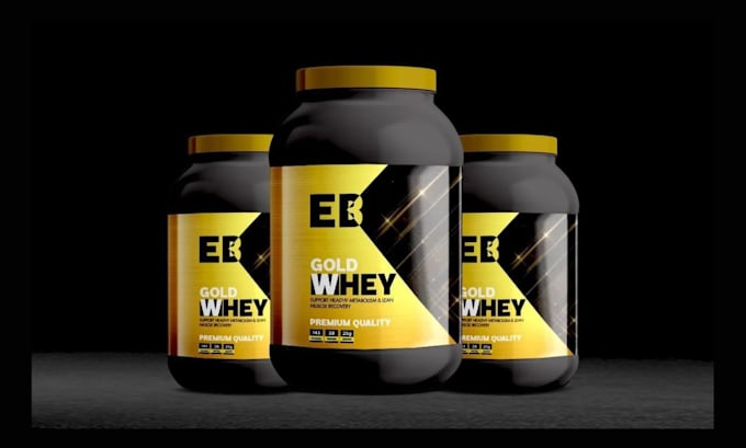do supplement label design and 3d product mockup for your products