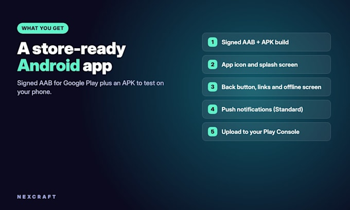 convert your lovable, bolt or base44 app to android app