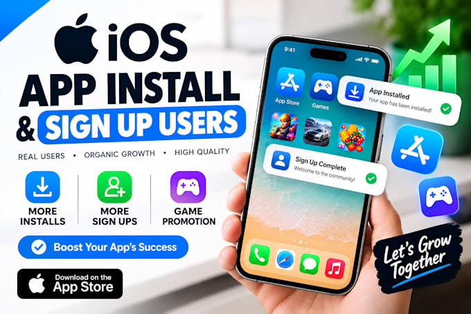 increase android and IOS app install, aso mobile app promotion, game promotion