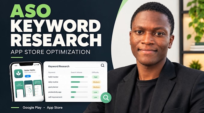 research aso keywords and optimize app store listings