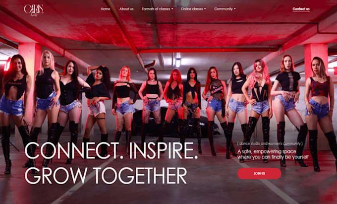 design wix dance studio website ballet school dance academy choreography website