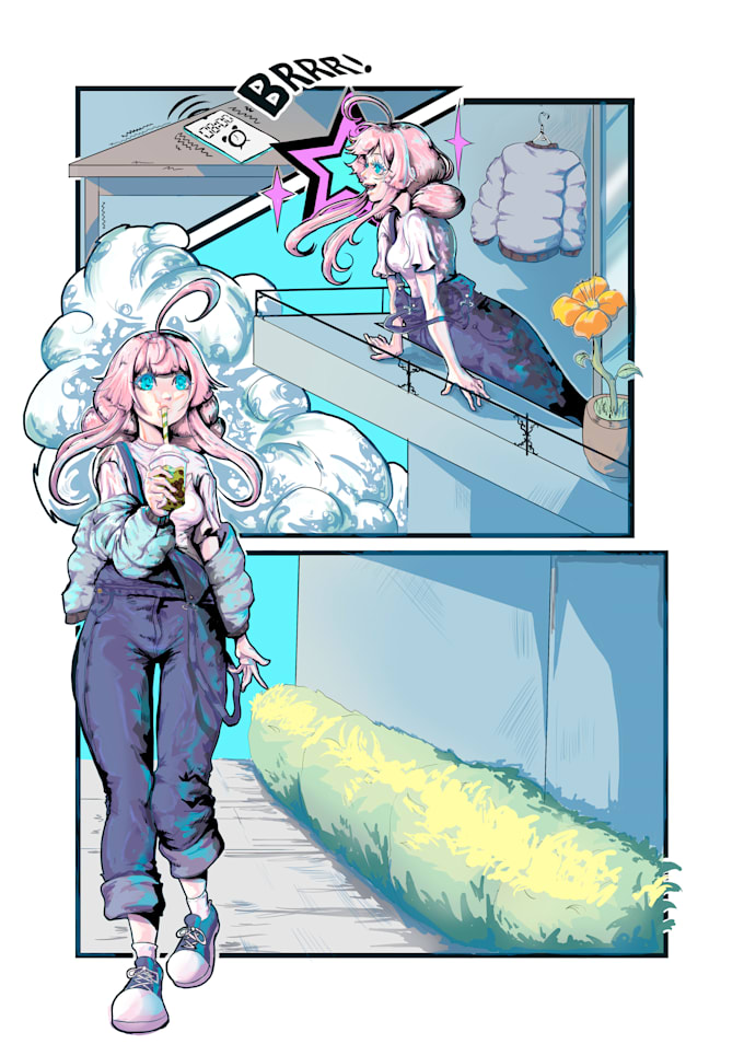 draw a manga page