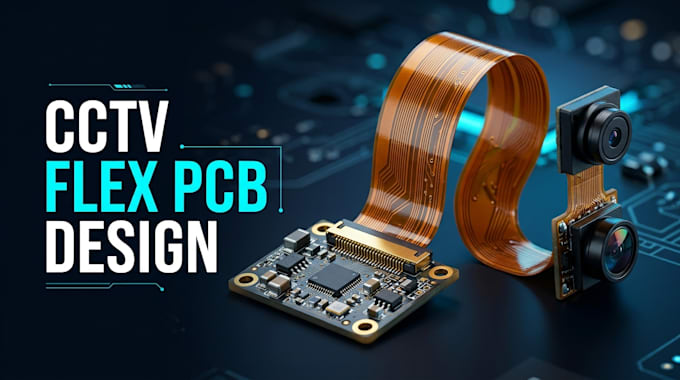 design cctv camera flex pcb, fpc ribbon and sensor interconnect