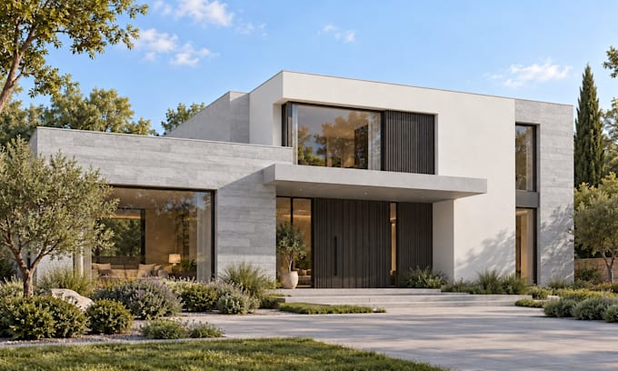 create realistic architectural concept visuals