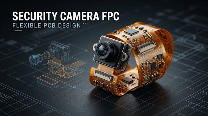 design custom security camera fpc and flexible pcb layout