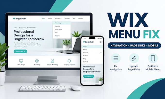 fix wix website menu and navigation issue