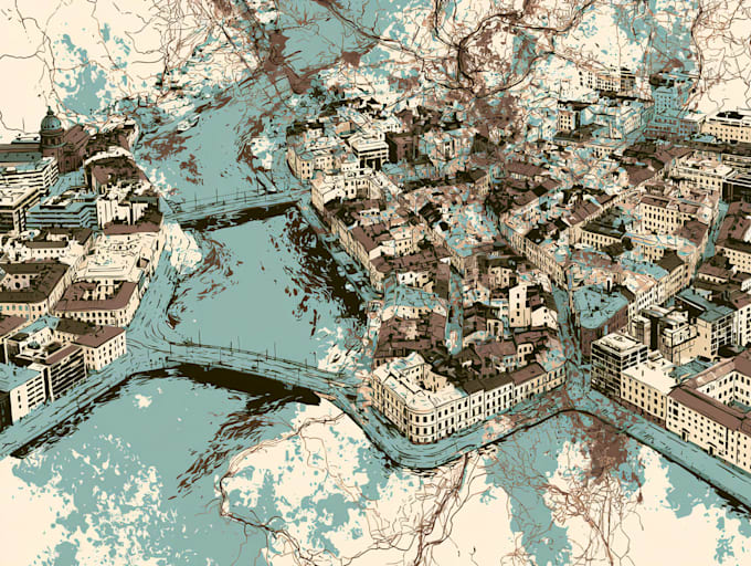 draw vector map in illustrator